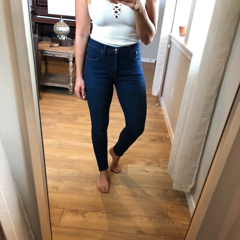 madewell 10' high rise skinny